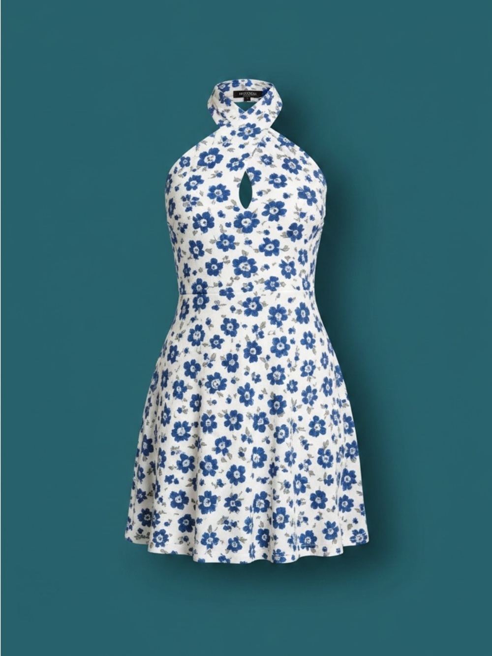 🎉HP🎉 FREE PEOPLE Crisscross Halter Floral Mini Dress – Small – NWT - Picture 11 of 15